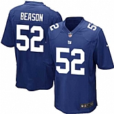 Nike Men & Women & Youth Giants #52 Jon Beason Blue Team Color Game Jersey,baseball caps,new era cap wholesale,wholesale hats